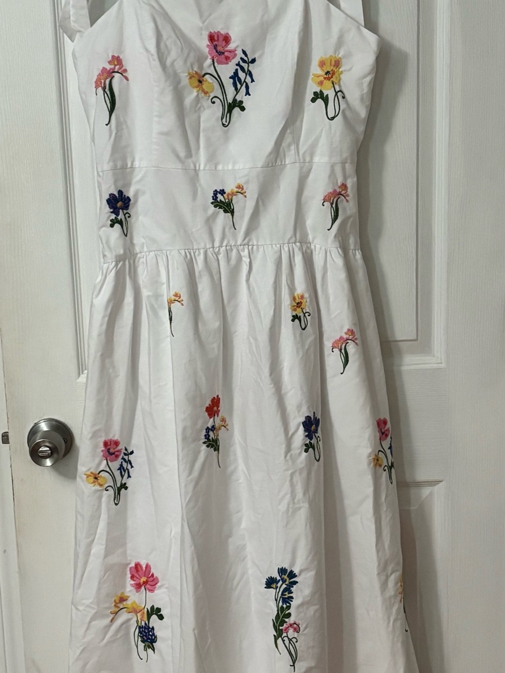 Free Assembly White Floral Embroidered Dress